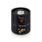 Массажная свеча с ароматом бубль-гума Bougie de Massage Gourmande Bubble Gum - 80 мл. - Plaisir Secret - купить с доставкой в Набережных Челнах