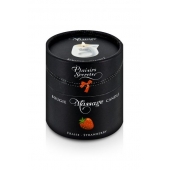 Массажная свеча с ароматом клубники Bougie de Massage Gourmande Fraise - 80 мл. - Plaisir Secret - купить с доставкой в Набережных Челнах