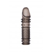 Дымчатая закрытая насадка ToyFa XLover с чешуйками и пупырышками - 13,5 см. - ToyFa - в Набережных Челнах купить с доставкой