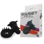 Чёрное эрекционное виброкольцо Sweet Ring с дельфинчиком - Baile - в Набережных Челнах купить с доставкой