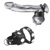 Утяжка для мошонки и пениса Cock Ring With 1  Ball Stretcher And Optional Weight Ring - BlueLine - купить с доставкой в Набережных Челнах