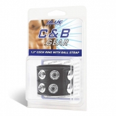 Ремень на член и мошонку 1.5  Cock Ring With Ball Strap - BlueLine - купить с доставкой в Набережных Челнах