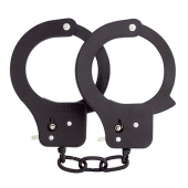 Чёрные наручники из листового металла BONDX METAL CUFFS BLACK - Dream Toys - купить с доставкой в Набережных Челнах