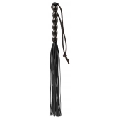 Чёрная мини-плеть из резины Rubber Mini Whip - 22 см. - Blush Novelties - купить с доставкой в Набережных Челнах