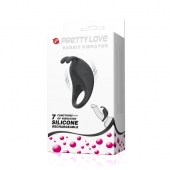 Чёрное эрекционное кольцо с вибрацией Rabbit Vibrator - Baile - в Набережных Челнах купить с доставкой