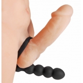 Насадка для двойного проникновения Double Fun Cock Ring with Double Penetration Vibe - XR Brands - в Набережных Челнах купить с доставкой
