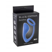 Синее эрекционное кольцо с анальной пробкой Button Anal Plug - Lola Games - в Набережных Челнах купить с доставкой