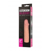 Телесная насадка-удлинитель Extension sleeve - 17 см. - Sitabella - в Набережных Челнах купить с доставкой