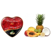 Массажная свеча с ароматом экзотических фруктов Bougie Massage Candle - 35 мл. - Plaisir Secret - купить с доставкой в Набережных Челнах