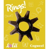 Чёрное эрекционное кольцо Rings Cogweel - Lola Games - в Набережных Челнах купить с доставкой