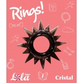 Чёрное эрекционное кольцо Rings Cristal - Lola Games - в Набережных Челнах купить с доставкой