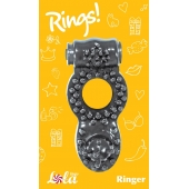 Чёрное эрекционное кольцо Rings Ringer - Lola Games - в Набережных Челнах купить с доставкой