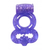 Фиолетовое эрекционное кольцо Rings Treadle с подхватом - Lola Games - в Набережных Челнах купить с доставкой