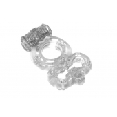 Прозрачное эрекционное кольцо Rings Treadle с подхватом - Lola Games - в Набережных Челнах купить с доставкой