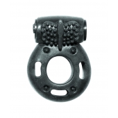 Черное эрекционное кольцо с вибрацией Rings Axle-pin - Lola Games - в Набережных Челнах купить с доставкой