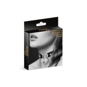 Черный чокер с замком в форме сердца - Bijoux Pour Toi - купить с доставкой в Набережных Челнах