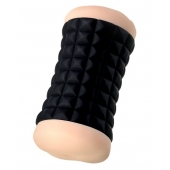 Двухсторонний мастурбатор JOS JANICE в черном цилиндре - JOS - в Набережных Челнах купить с доставкой