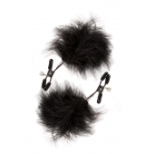 Зажимы для сосков с пухом FEATHERED NIPPLE CLAMPS - Blush Novelties - купить с доставкой в Набережных Челнах