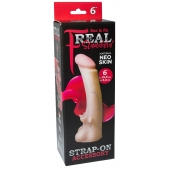 Телесная насадка REAL Standard с усиками на основании - 19 см. - LOVETOY (А-Полимер) - купить с доставкой в Набережных Челнах