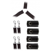 Комплект наручников и поножей LUXURIOUS BED RESTRAINT CUFF SET - Blush Novelties - купить с доставкой в Набережных Челнах
