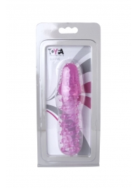 Розовая насадка с нежными шипами - 13,5 см. - Toyfa Basic - в Набережных Челнах купить с доставкой