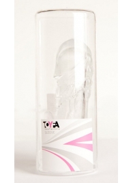 Прозрачная гелевая насадка с клиторальным отростком - 13 см. - Toyfa Basic - в Набережных Челнах купить с доставкой