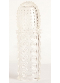 Прозрачная закрытая гелевая насадка - 13,5 см. - Toyfa Basic - в Набережных Челнах купить с доставкой