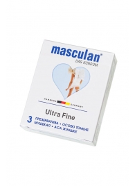 Ультратонкие презервативы Masculan Ultra Fine с обильной смазкой - 3 шт. - Masculan - купить с доставкой в Набережных Челнах