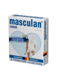Ультратонкие презервативы Masculan Ultra Fine с обильной смазкой - 3 шт. - Masculan - купить с доставкой в Набережных Челнах