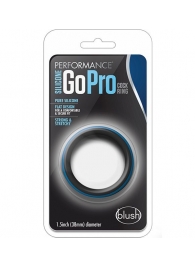 Черно-синее эрекционное кольцо Silicone Go Pro Cock Ring - Blush Novelties - в Набережных Челнах купить с доставкой