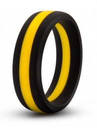 Черно-желтое силиконовое эрекционное кольцо Silicone Go Pro Cock Ring - Blush Novelties - в Набережных Челнах купить с доставкой