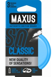 Классические презервативы в железном кейсе MAXUS Classic - 3 шт. - Maxus - купить с доставкой в Набережных Челнах