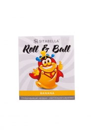 Стимулирующий презерватив-насадка Roll   Ball Banana - Sitabella - купить с доставкой в Набережных Челнах