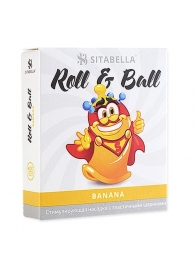 Стимулирующий презерватив-насадка Roll   Ball Banana - Sitabella - купить с доставкой в Набережных Челнах