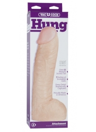 Огромная насадка-реалистик Vac-U-Lock Realistic Hung - 31,7 см. - Doc Johnson - купить с доставкой в Набережных Челнах