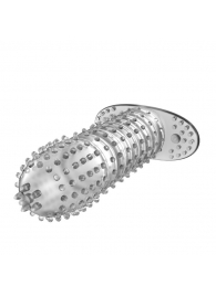 Закрытая прозрачная насадка Crystal sleeve - 12 см. - Erowoman-Eroman - в Набережных Челнах купить с доставкой
