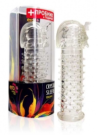 Закрытая прозрачная насадка на пенис Crystal Sleeve Faraon - 13,5 см. - Erowoman-Eroman - в Набережных Челнах купить с доставкой