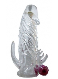 Закрытая прозрачная вибронасадка на пенис Crystal Sleeve Vibe - Erowoman-Eroman - в Набережных Челнах купить с доставкой