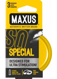 Презервативы с точками и рёбрами в железном кейсе MAXUS Special - 3 шт. - Maxus - купить с доставкой в Набережных Челнах