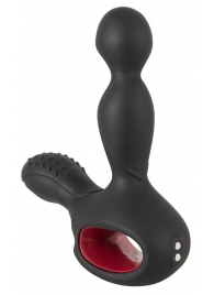 Черный вибромассажер простаты с нагревом и ротацией Prostate Plug - 14,5 см. - Orion - в Набережных Челнах купить с доставкой