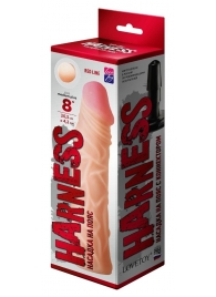 Насадка на пояс Harness RED LINE - 21,5 см. - LOVETOY (А-Полимер) - купить с доставкой в Набережных Челнах