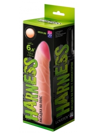 Фаллическая насадка на трусики харнесс - 17,5 см. - LOVETOY (А-Полимер) - купить с доставкой в Набережных Челнах