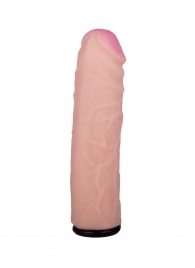 Черный пояс-трусики с насадкой  Гламур Dana  - 15,5 см. - LOVETOY (А-Полимер) - купить с доставкой в Набережных Челнах