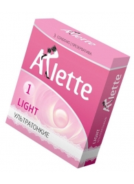 Ультратонкие презервативы Arlette Light - 3 шт. - Arlette - купить с доставкой в Набережных Челнах