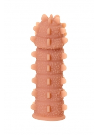 Телесная реалистичная насадка KOKOS Extreme Sleeve 04 с дополнительной стимуляцией - 12,7 см. - KOKOS - в Набережных Челнах купить с доставкой