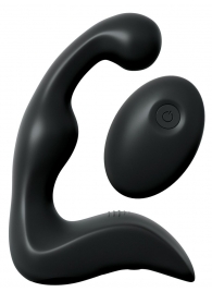 Черный вибромассажер простаты с пультом ДУ Control P-Spot Pro - Pipedream - в Набережных Челнах купить с доставкой