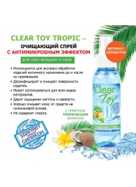 Очищающий спрей для игрушек CLEAR TOY Tropic - 100 мл. - Биоритм - купить с доставкой в Набережных Челнах