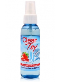 Очищающий спрей для игрушек CLEAR TOY Strawberry - 100 мл. - Биоритм - купить с доставкой в Набережных Челнах