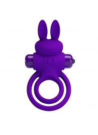 Фиолетовое эрекционное кольцо с вибростимуляцией клитора Vibrant Penis Ring III - Baile - в Набережных Челнах купить с доставкой