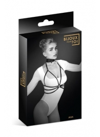 Черная упряжь на грудь Julia - Bijoux Pour Toi - купить с доставкой в Набережных Челнах
